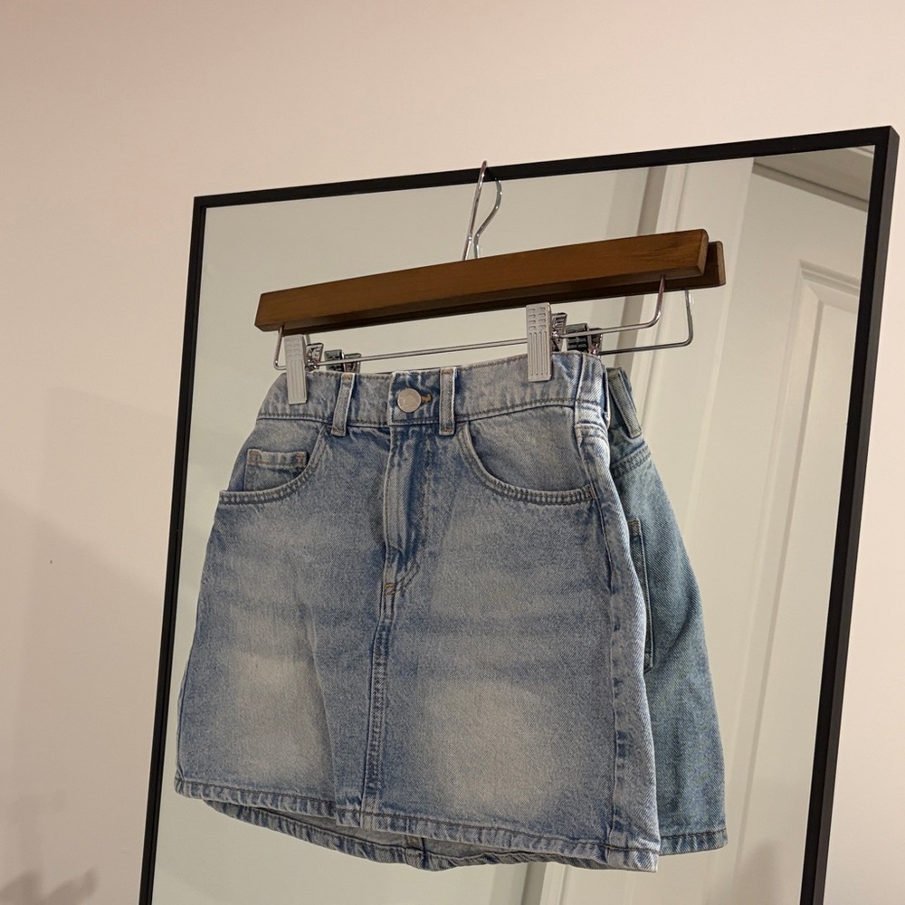 H&M Light Blue Denim Skirt for Kids
